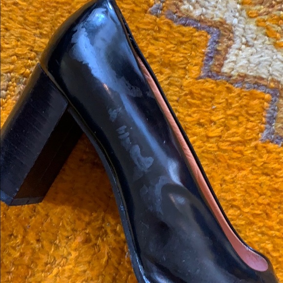 Square toe black pump - Picture 3 of 6